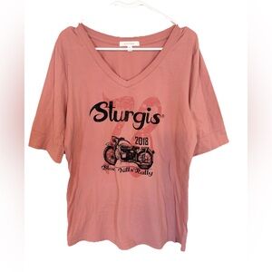 Sturgis 2018 Pink Graphic T-Shirt